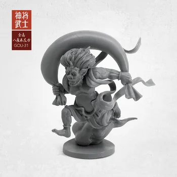 1/35 Figur Kits Model (50-60mm) Klassisk Orientalsk Gud Samurai Harpiks Soldat Gou-32