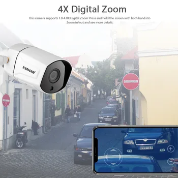 1080P udendørs cctv kamera WiFi IP-kamera 36-light night vision vandtæt 4x zoom Face detection Motion Detection wifi kamera