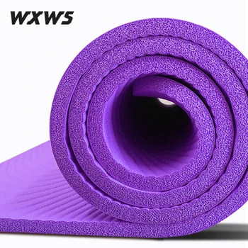 180*60*1cm Tyk yogamåtte, Non-Slip Motion & Fitness Måtter med bærerem yoga fitness måtter