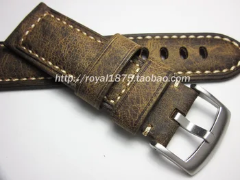 20 21 22 24 mm Vintage Læder Watchbands for Hamilton Mido Longines Ure Seiko Tykt høj kvalitet Ur Band Håndled nye Stropper