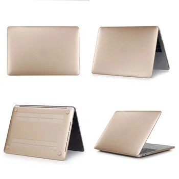 2019 Nye Mat Hard Shell Laptop Case Til MacBook Air 11 Retina 12 Cover Pro 13 15 med Touch Bar A1706 A1707 A1989 A1990 A1932