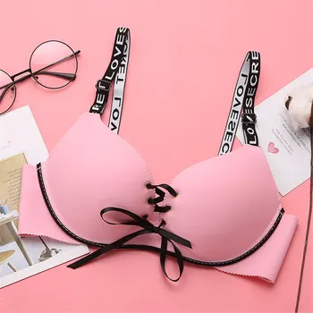 2019 Tynde Kvinder, Bh, Sexet Bralette Undertøj-Bh Sort Pink Underwear Push-Up Problemfri Kvinder Bh-Stropper Wire Gratis Drop Skib