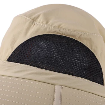 2019 UV solbeskyttelse hat Fiskeri Cap for mennesket kvinder Wide Brim Åndbar Mesh Fiskeri Hat HF