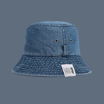 2020 Bomuld Farve Fortykkelse Bucket Hat Fiskeren Hat til Udendørs Rejse Hat Solen Cap Hatte til Cool Kvinder Mand