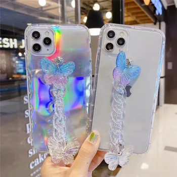 3D Glitter gennemsigtig butterfly soft phone case for Samsung Galaxy A70 A70S A70E A80 A90 5G A51-A71-A41 A21 A21S A31 A11 dække