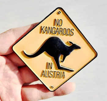 3d Harpiks køleskabsmagneter Kangaroo vejskilt Australien Turist-Souvenir-Magneter til Køleskab boligindretning Tilbehør Gave