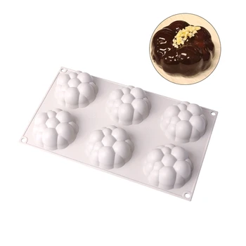 6 Hulrum Cloud form cloud silikone formen cloud mousse kage form for dessert kage dekoration af kagen værktøjer