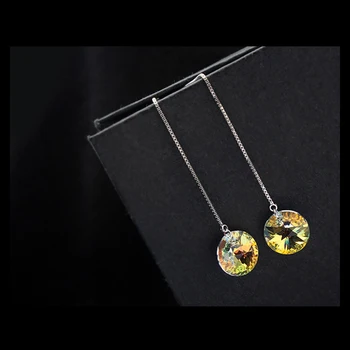 BeBella runde form dangler øreringe design til kvinder er lavet med Krystaller fra Swarovski for kvinder gave