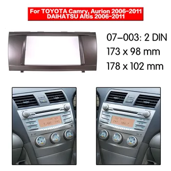 Car radio Panel Frame Auto Radio Stereo Fascia For Toyota Camry 2006-2011 Dash Plade Facia Panel Mount Trim Kits Ramme Adapter