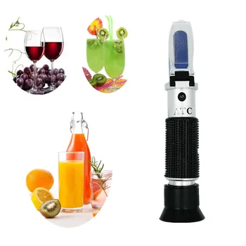 Cider Refraktometer 0-32%Brix Tester 0 - 140°OE Vin Concent Meter Frugt Sukker Opdagelse Alcoholometer for druer, 10% off