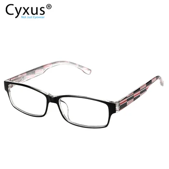 Cyxus Blå Lys Filter Computer-Briller for at Blokere Hovedpine Blomster Ramme Gennemsigtig Linse Unisex Briller (Mænd/Kvinder) 8006
