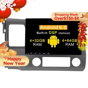 DSP 4+64 Android 9.0 car multimedia dvd-afspiller til HONDA Civic 2006-2011 GPS Navi Bil Auto Radio audio-stereo Video BT Head Unit