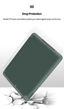 Fo r iPad Luft 3 10.5 Tilfælde A2123/A2152/A2153/A2154 Silikone, PU Læder Smart Cover Til iPad Pro 10.5 Tilfældet med Blyant Indehaveren