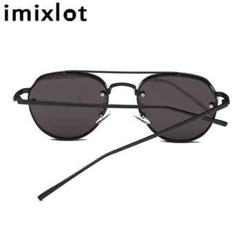 Imixlot 2018 Klassiske Runde Solbriller Kvinder Candy Farve Klar Linse solbriller til Damer Hip Hop Solbriller De Sol