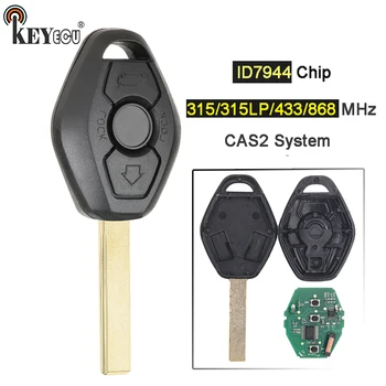 KEYECU 315/433/315LP/868MHz ID7944 Chip CAS2 System 3 knapper Fjernbetjening Nøgle til BMW-Tast 5-serie E46 E60 E83 E53 E36 E38, E39 HU92