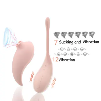 Klitoris Sugende Vibrator Æg Massage Klitoris Stimulator Nipple Sucker Vibrerende Trusse Vibrator Fjernstyret Fisse Slikning Legetøj Til Kvinde