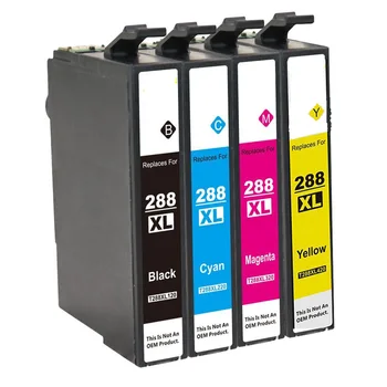 Kompatibel Blækpatron til Epson 288 288XL (1 Sort, 1 Blå, 1 Rød, 1 Gul) 4-Pack til XP-330 XP-434 Printer
