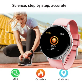 LIGE 2020 Nye Fuld Touch-Skærm, Smart Ur Kvinder mænd Sport puls, Blodtryk Vandtæt Smartwatch relojes inteligentes