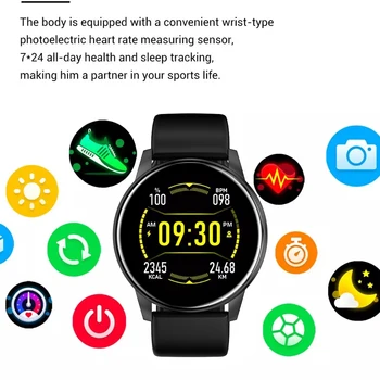 LIGE Ny Farve Tv med Smart Ur Kvinder mænd Fuld Touch Fitness Tracker Blodtryk Smart Ur Kvinder Smartwatch til Xiaomi