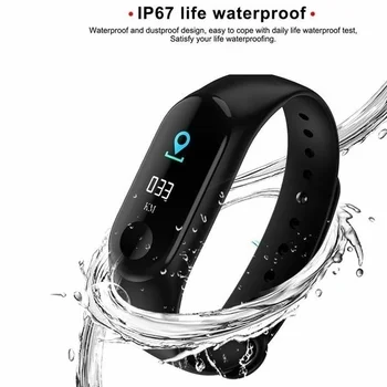 M3 Pro Smart Ur Sport Smart Band Blood Pressure Monitor Smart Armbånd Smartwatch Armbånd M3 Plus-Armbånd til Mænd, Kvinder