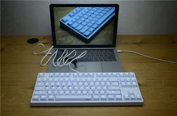 Mac bluetooth-tastatur 87 mekanisk tastatur TKL trådløse tastaturer cherry tavs rød switch spil tastatur