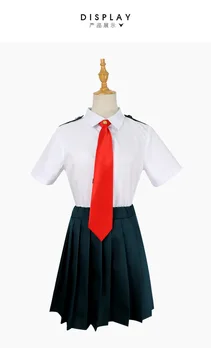 Min Helt den Akademiske verden Sommer Mænd Kvinder Skole Uniform Cosplay Kostume Boku ikke Helt den Akademiske verden Todoroki Shoto OCHACO URARAKA Passer til