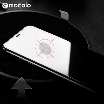 Mocolo Fuld Dækning 3D Buet Skærm Protektor Glas Fuld Lim Film Anti-Støv Beskytte Mikrofonen Hærdet Glas til iPhone X iP-10