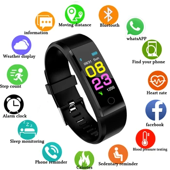 Ny Smart Ur Mænd Kvinder pulsmåler Blodtryk Fitness Tracker Smartwatch Sport Ur til ios android