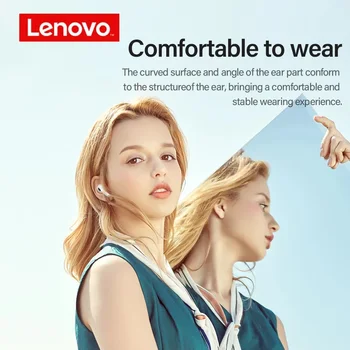 NYE Originale Lenovo LP40 TWS Trådløse Hovedtelefon Bluetooth-5.0 Dual Stereo støjreduktion Bas Touch Kontrol Lang Standby 300mAH