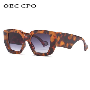 OEC CPO Mode Punk Square Solbriller Kvinder Brand Designer Store Billede Sol Briller Kvindelige Nuancer Damer Brillerne UV400 Oculo O942