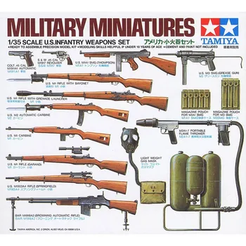 OHS Tamiya 35121 1/35 OS Infanteri Våben, der er Samling Militære Miniaturer Model Kits