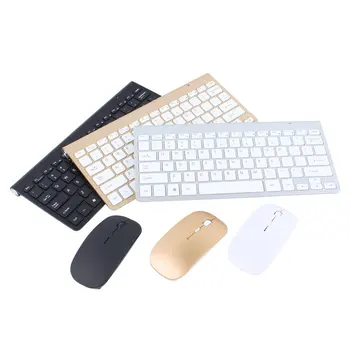 Portable Wireless Keyboard for Mac Notebook Bærbar computer, TV boks 2.4 G Mini Mus og Tastatur Sæt kontorartikler til IOS Android-Win 7 10