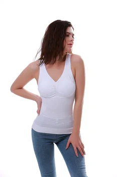 Shaper Slim Op Lift Plus Størrelse Bh Tank Top Kvinder Organ Shaperen Flytbare Shaper Undertøj Slankende Vest Korsetter Shapewear