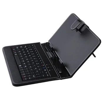 Top kvalitet! 7 inch Universal Læder taske Cover med Mikro-USB-Tastatur Til 7