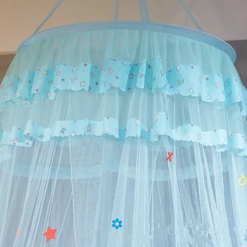 Universal Børn Elegante Tyl Bed Dome Bed Netting Baldakin Cirkulære Pink Runde Kuppel Sengetøj, Myggenet for Tvilling, Dronning, Konge
