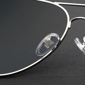 VEITHDIA Mode luftfart solbriller, Polariserede Solbriller til Mænd/Kvinder, Farverige Reflekterende Belægning Linse Kørsel Sol Briller