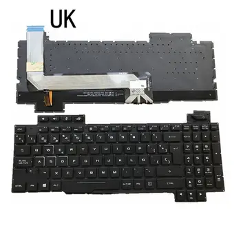 YALUZU SP/LA/UK/GR Baggrundsbelyst tastatur til ASUS ROG Strix GL503 GL703 GL503V GL503VD GL503VD-DB71 GL503VD-DB74 GL503VM GL503VS