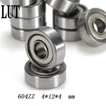 10stk/Meget Høj kvalitet ABEC-5 604ZZ 604Z 604-2Z 604 ZZ 4x12x4mm Mini Miniature Metal, Forseglet sporkuglelejet