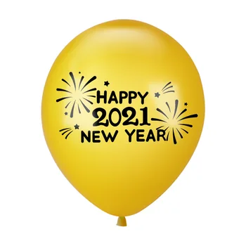 15pcs Nye År juledekoration 2021 Balloner godt nytår Guld Paillet Latex Balloner Til Jul Part Indretning af Forbrugsstoffer