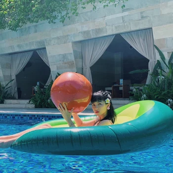 165*130cm 2019 Sommeren Nye Oppustelige Avocado Pool swimming legetøj Pool flyder for voksne Float Air Madras Fortykket PVC
