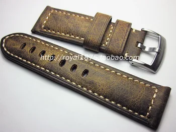 20 21 22 24 mm Vintage Læder Watchbands for Hamilton Mido Longines Ure Seiko Tykt høj kvalitet Ur Band Håndled nye Stropper