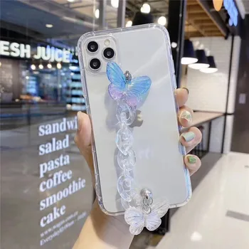 3D Glitter gennemsigtig butterfly soft phone case for Samsung Galaxy A70 A70S A70E A80 A90 5G A51-A71-A41 A21 A21S A31 A11 dække