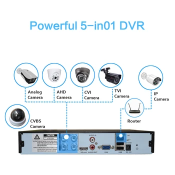 4K Ultra HD Video Overvågning Kamera Kit 8X 8MP 8ch H265 DVR 30mNight Vision Ud af Døren Wate Rproof CCTV Sikkerhed Kamera System