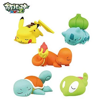5/6 stykker/sæt sovende tal pika Squirtle Bulbasaur anime handling toy tal model toy toy Bil dekoration