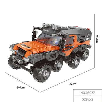 500+pc ' er Super all-terrængående køretøj Sæt byggeklodser Model Mursten Legetøj Til børn Uddannelsesmæssige Gaver Kompatibel Legoing