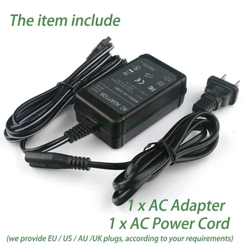 AC-L200 Power Adapter Oplader til Sony Handycam AC-L20, AC-L20A DSC-HX1 DSC-HX100 DSC-HX100V DSC-HX200 DSC-HX200V DCR-DVD7