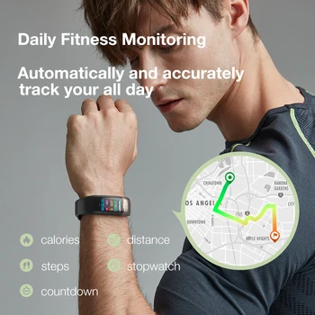 Dido Smart Armbånd Armbånd Bluetooth-Sport Fitness Tracker Skridttæller Pulsmåler Blodtryk Mænd Kvinder Smartband