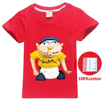 DLF 4-14Y 2020 Nyeste Animationsfilm Puppet JEFFY Unge Sorte Tees Kids Shirt Tøj, Børn, Sjove T-Shirts Drenge Kort Ærme T-shirts