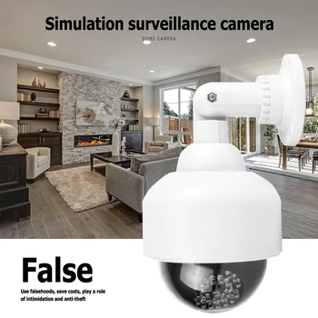 Falske Dummy Kamera Hjem Multi-funktionelle Holdbare Bærbare Klassiske Dome Simuleret Kamera, Flash Lys, Sikkerhed Overvågning