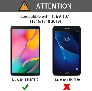 For Samsung Galaxy Tab 10.1 2019 T510 T515 - Tablet Hærdet Glas Skærm Protektor Dække Eksplosionssikker Tablet-Skærm Film